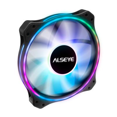 China Computer Case Alseye RGB Fans 200mm For Computer Case Adjustable Color LED PC Computer Fan With Controller for sale