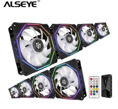 China Computer Case ALSEYE 120mm RGB Case Fan With RF Fan Speed ​​Control PC Remote Control Fan for sale