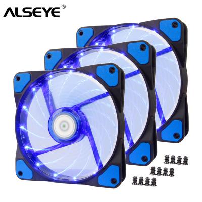 China Computer Case ALSEYE 120mm Computer Case Fan, PC Fan with 3pin/4pin, LED Fan 1300RPM 12V Quiet Fan for sale