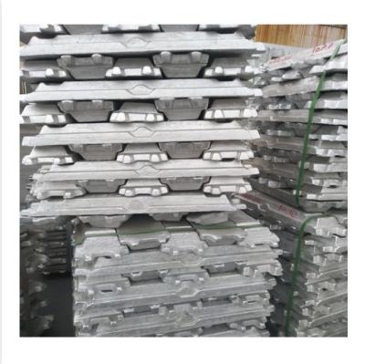 China Aluminum Ingots Silver TIA Gray Series Color Pure Package Caf Original Pallets Price Price 99% Chemical Min Delivery Place Al for sale