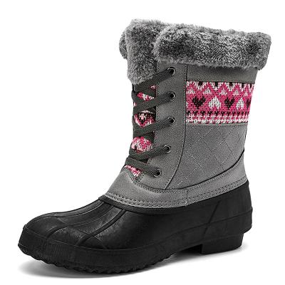 China Round Hard Wearing Winter Snow Boots With Fur For Women 2022 Breathable Boots Women Shoes for sale