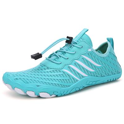 China Light Weight Leaking Bottom Aqua Beach Water Surfing Shoes Anti Slip Fitness Walking Men Women Shoes for sale