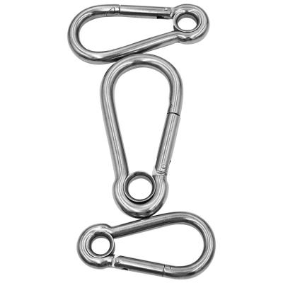 China Ailot 12*140mm Custom Dog Leash Locking Metal Outdoor Camping Dog Carabiner Snap Hook 12*140mm for sale