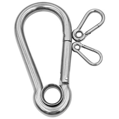 China Wholesale Heavy Industry Ailot Durable 14*180mm Pear Shape Heavy Duty Big Quick Release Carabiner for sale