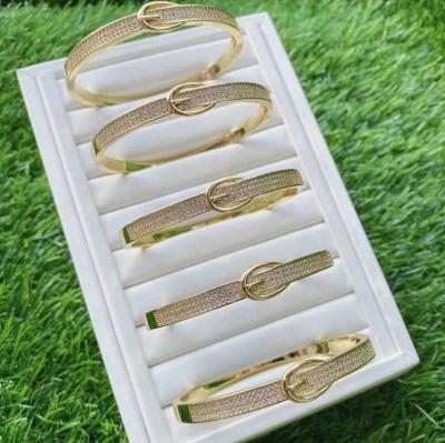 China New CH-JET0309 CLASSIC zircon bracelet,popular styles gold multiple bracelet,fashion jewelry wholesale bracelet for sale