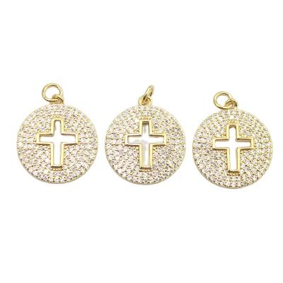 China CH-LHP0794 Fashion New Cute CZ Cross Pendant,Popular CZ Jewelry Pendant,Accessories Jewelry Wholesale for sale