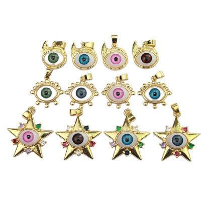 China New Cheap CH-LHP0789 Cute Cute Enamel Eye Charm,Popular Jewelry Pendant,Accessories Jewelry Wholesale for sale