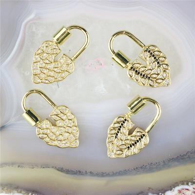 China CH-LHP0675 CLASSICS fashion color CZ clasp, CZ clasp charm jewelry, diy necklace/earring jewelry accessories for sale