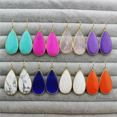 China The other CH-MAE0009 fashion teardrop shape charm earring, semi stone pearl earrings, popular wholesale earrings for sale