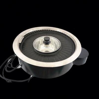 China 3D BBQ Hotel Smokeless Infrared Korean Electric Barbecue Grill Indoor Hot Pot for sale