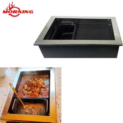 China Hotel electric barbecue grill and shop hot commercial hot pot equipment electric barbecue grill and hot pot with great price for sale