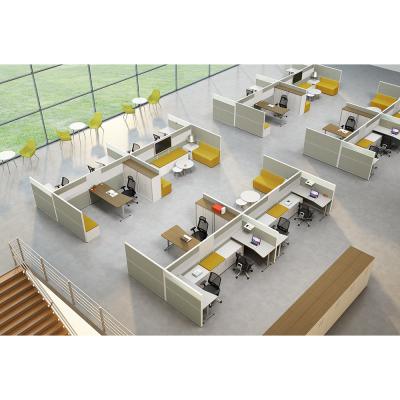 China Modern Modular Modern Office Cubicle Frame Furniture Workstations Set Office Partition for sale