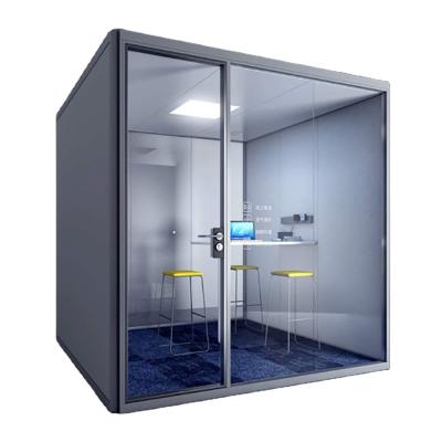 China Fine Workmanship Customized Movable Mobile Display Privacy Advertising Office Phone Booth Acoustic Soundproof Pod for sale