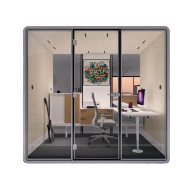 China Meeting Spaces Smart High Quality Private Video Conference Silence Office Meeting Soundproof Booth for sale