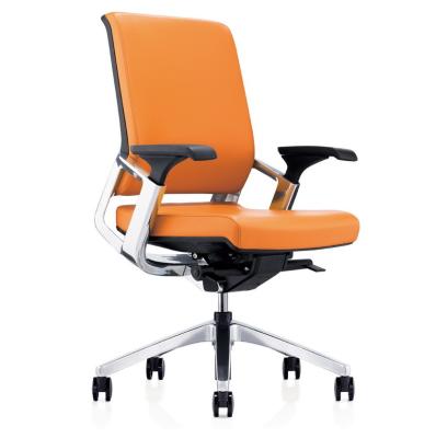 China Adjustable Modern Luxury Executive Ergonomic Swivel Leather Office Manager (Height) Chairs for sale