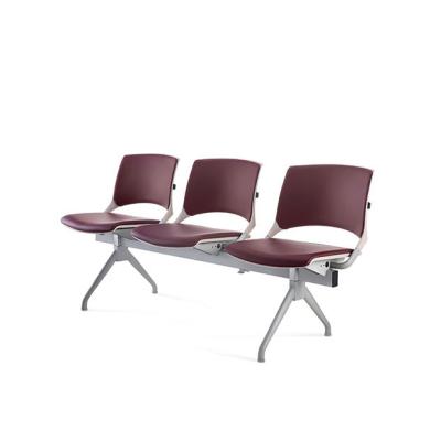 China Modern Extendable Luxury Leather Office Reception Area Chairs Waiting Chair For Hospital Or Clinic for sale