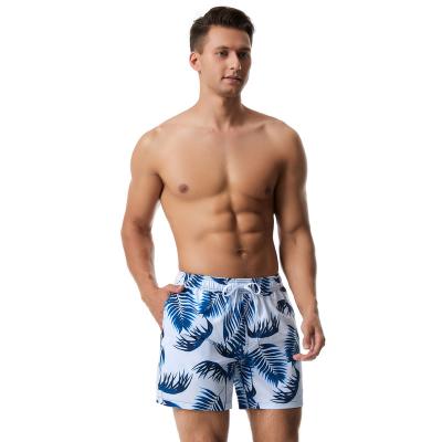 China Quick-drying Men's Swimming Suits Summer 4 Way Stretch Beach Short Board Surf Breathable Printing Swimsuit for sale