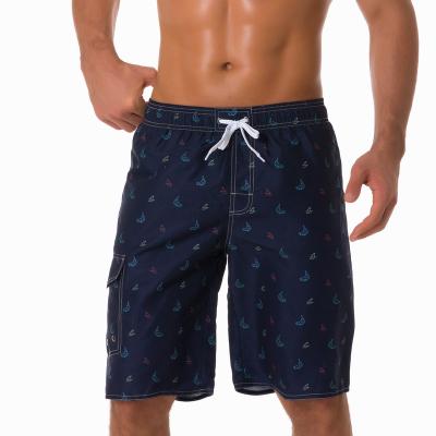 China Plus Size Mens Print Swim Trunks Beach Quick Dry Shorts With Pockets And Mesh Lining for sale