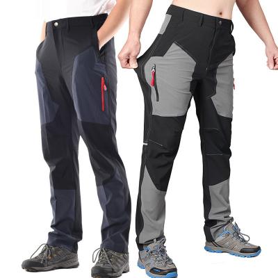 China Breathable Men's Waterproof Quick-Dry Rise Shell Thin-Pants Outdoor Elastic Trousers Summer Camping Trekking Fishing Cycling Trousers for sale