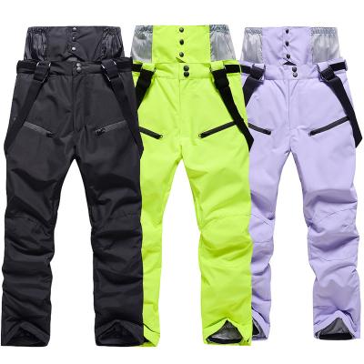 China Outdoor Warm Snow Sports Ski Pants Windproof Waterproof Breathable Unisex Winter Snowboard Wear Pants Mens Womens Ski Pants for sale