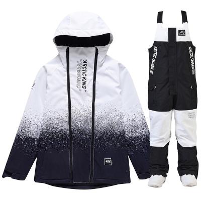 China Men and Women Ski Overalls Winter Warm Waterproof Breathable Snowboard Jackets Bibs Pants Outdoor Unisex Snowsuit Bibs for sale