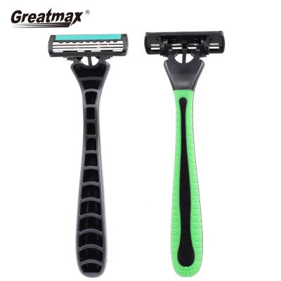 China Triple Blade Face Straight Shaving Razor With Blade Mens Shaving Razor For Men for sale