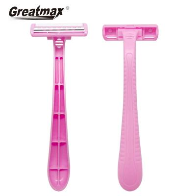 China Custom Logo 12 Piece Twin Blade Custom Logo Disposable Razor Twin Blade Shaving Women for sale