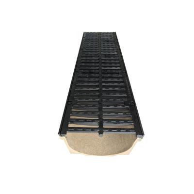 China Contemporary Professional Design Resin Resistance Concrete Floor Drain Grates Drainage Line with Good Acid and Alkali Resistance for sale