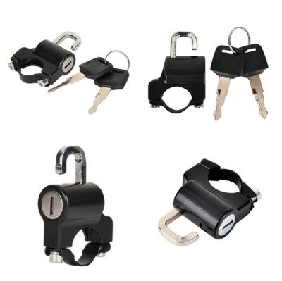 China Universal Aluminum Motorcycle Helmet Lock Handlebar 22-26mm Security Anti-theft Motorcycle for sale