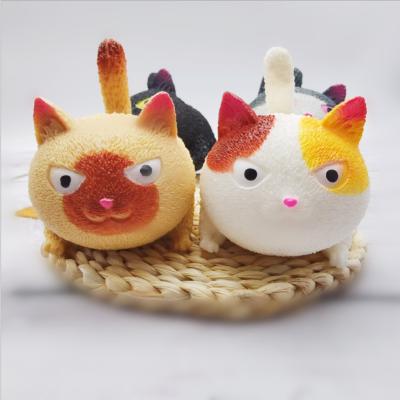 China Cute Super Cute Angry Cat Children's Toys Angry Cat Pinch Cat Tofu Cat Pinch Tofu Tangtu Wiggle Person Toy Eco-Friendly Decompression Material for sale