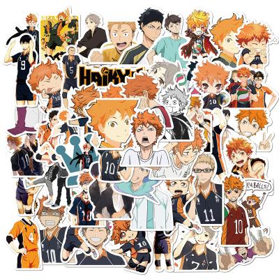 China 50Pcs Haikyuu Japanese Cartoon Sticker! ! Anime Stickers Decal Volleyball Decal Laptop Luggage Guitar Suitcase Phone Stickers Waterproof for sale