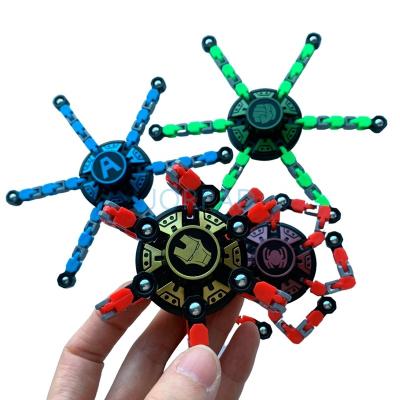 China Twisted Variable Mechanical Robot Fingertip Spinner High Speed ​​Fingertip Spinner, DIY Deformable Fingertip Spinner Trigger Spinner Toy for sale