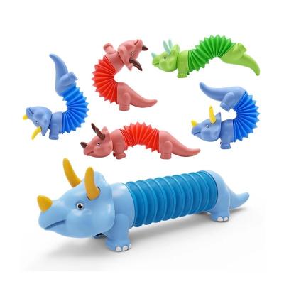 China Toddler Toy Flexible and Changeable with 2022 Newest Stretch Noisemaker Pipe Noisemaker Noise Tube Twister Toy, Unicorn Lobster Giraffe Ingot Noisemaker Pipe Twister Toy dog dinosaur for sale