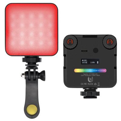 China 2021 new design mini RGB photography vlog light, led visual fill light for photography, rechargeable RGB magnetic rainbow fill light for sale