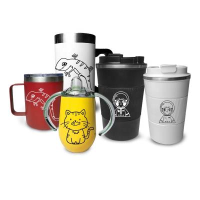 China 2021 New Products New Products Viable Metal Tumbler Double Walled Stainless Steel Right Side Tumbler 20oz Wide Mouth Tumbler for sale