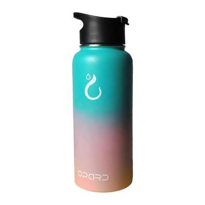 China Sustainable Factory Customized Eco Friendly Double Wall Vacuum Insulated Stainless Steel Sport Water Bottle With Custom Logo for sale