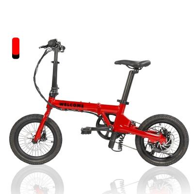 China Electric aluminum alloy OEM folding bike with 14 aluminum alloy foldable frame wholesale cheap electric bicycle for sale