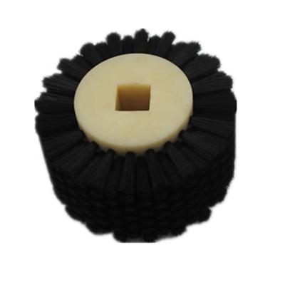 China Square Hole Bristle Roller POLISHING Nylon Brush In Cleaning Machine for sale