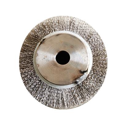 China Outdoor Cleaning Brush Roll Coil Brushes Brass Wire Roller Brush 120mm*100mm *20mm SS Wire Spiral Roller Brush For Metal Polishing for sale