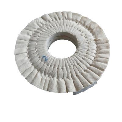 China Color:blue/white/red /pink ect cotton cloth metal clip polishing wheel for dark edging machine for sale