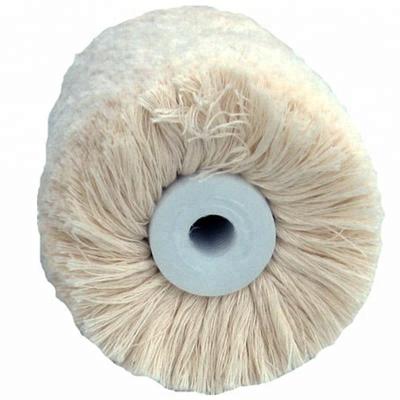 China Wool wheel cotton brush for shoe polishing machine for sale