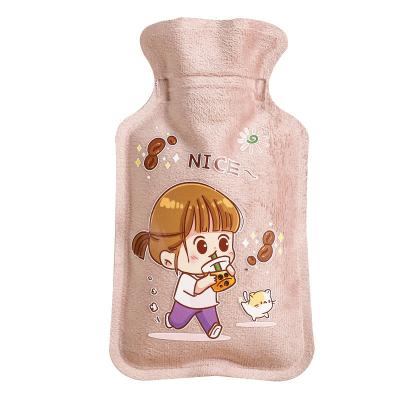 China Cartoon modern minimalist portable plush hand warmer water-filled explosion-proof bag thickened hot water bag for sale