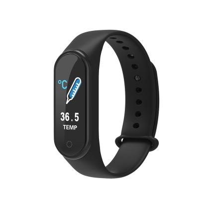 China Wifi RTS M4S 0.96 Inch HD IP67 Body Temperature Monitoring Sports Fitness Watch Waterproof Wristband for sale