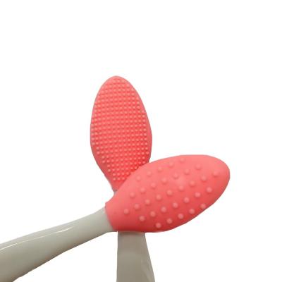 China Cheap Price Soft Silicone Face Cleansing Brush Make Up Cleaner Face Scrub Brush for sale