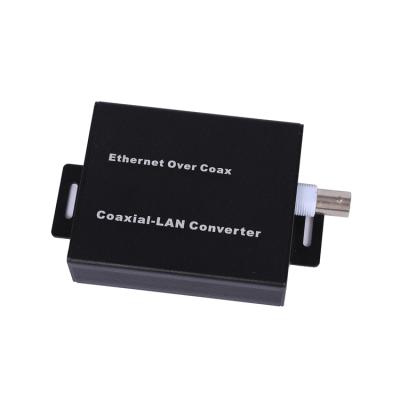 China Aluminum-alloy easy migration from analog to IP system coax over Ethernet with existing coaxial cable EOC signal converter for sale