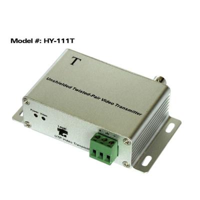 China HY-111T Aluminum-alloy Single Channel Twisted Pair CCTV Video Symmetric Transformer Active Video Transmitter for sale