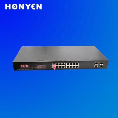 China Innovative Visible POE Power 16 Ports Gigabyte POE Switch HY-1220GD-POE for sale