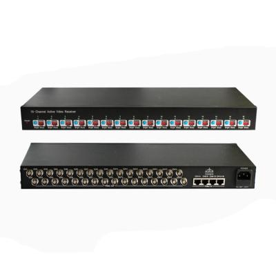 China Aluminum-alloy 16 Channel Symmetrical Transformer Active Video Receiver HY-1611R for sale