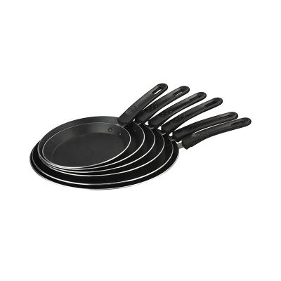 China Non utensil traditional high quality flat pan kitchen stick cookware pancake and pancake aluminum pan for sale