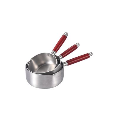 China Sustainable Wholesale Turkish Nonstick Aluminum Kitchenware Stovetop Teapot Coffee Cookware Cooking Pot Bakelite Handle Casserole Milk Pot for sale